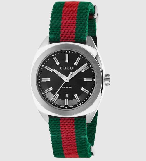 Gucci GG2570 Replica Watch 41mm Green and Red Web